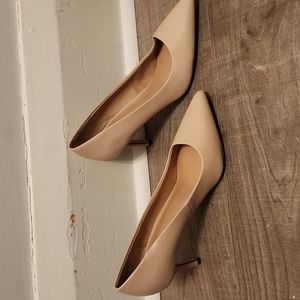 Nude vegan heels